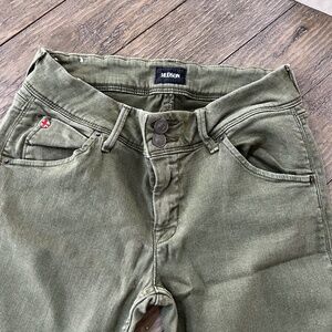 HUDSON SIZE 27 SKINNY GREEN JEANS